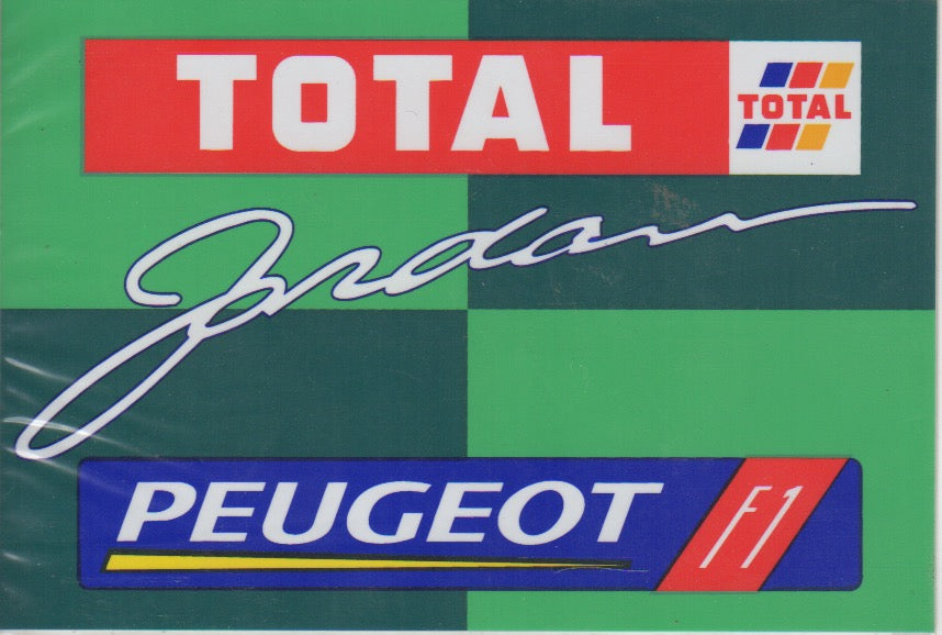 Jordan Peugeot Total F1 Team Sticker