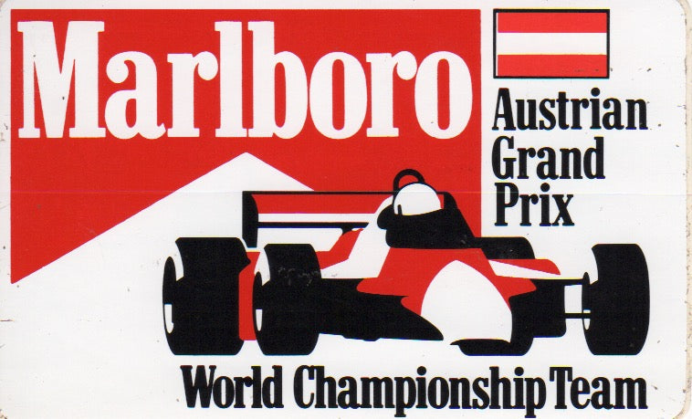 Marlboro World Championship Team Austrian GP Sticker