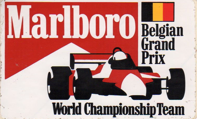 Marlboro World Championship Team Belgian GP Sticker