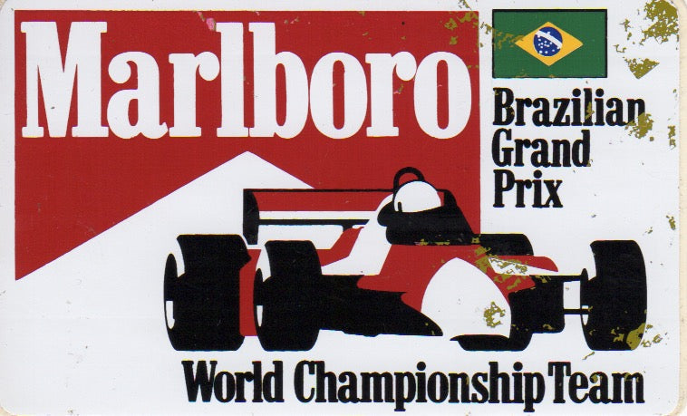 Marlboro World Championship Team Brazilian GP Sticker