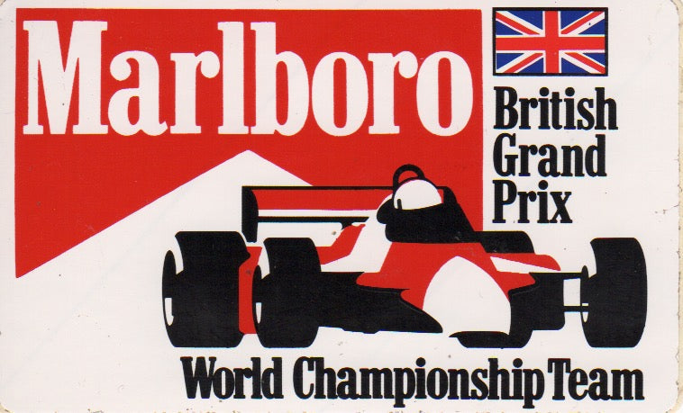 Marlboro World Championship Team British GP Sticker