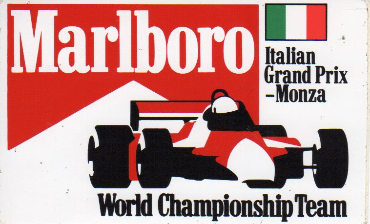Marlboro World Championship Team Italian GP Sticker
