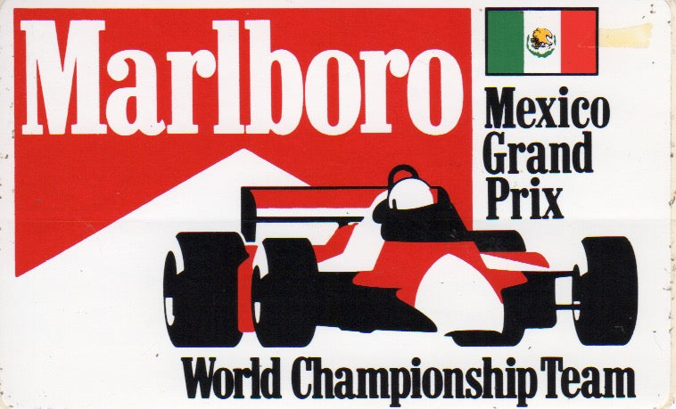 Marlboro World Championship Team Mexico GP Sticker
