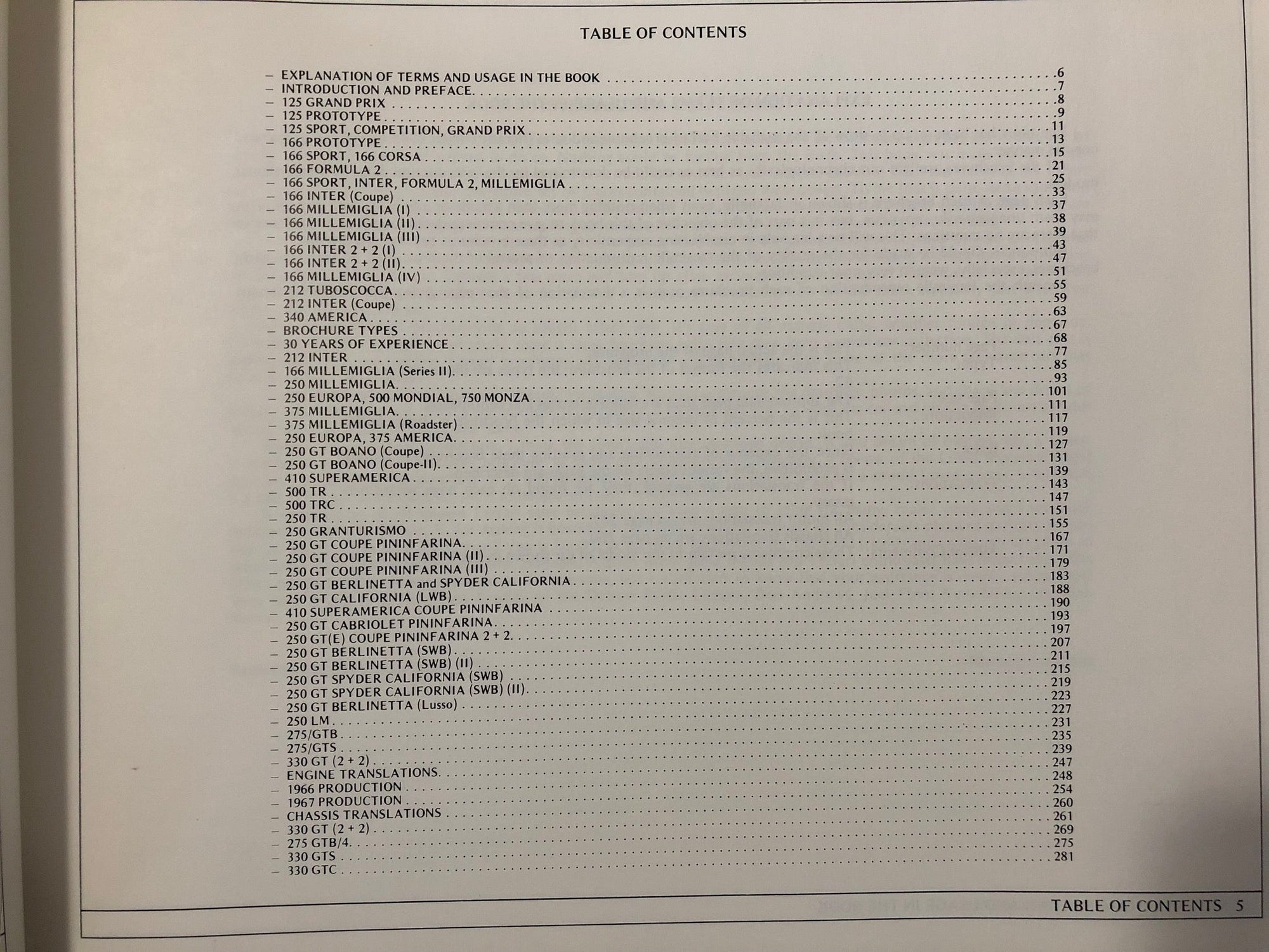Ferrari Brochures & Sales Literature, 1946-67