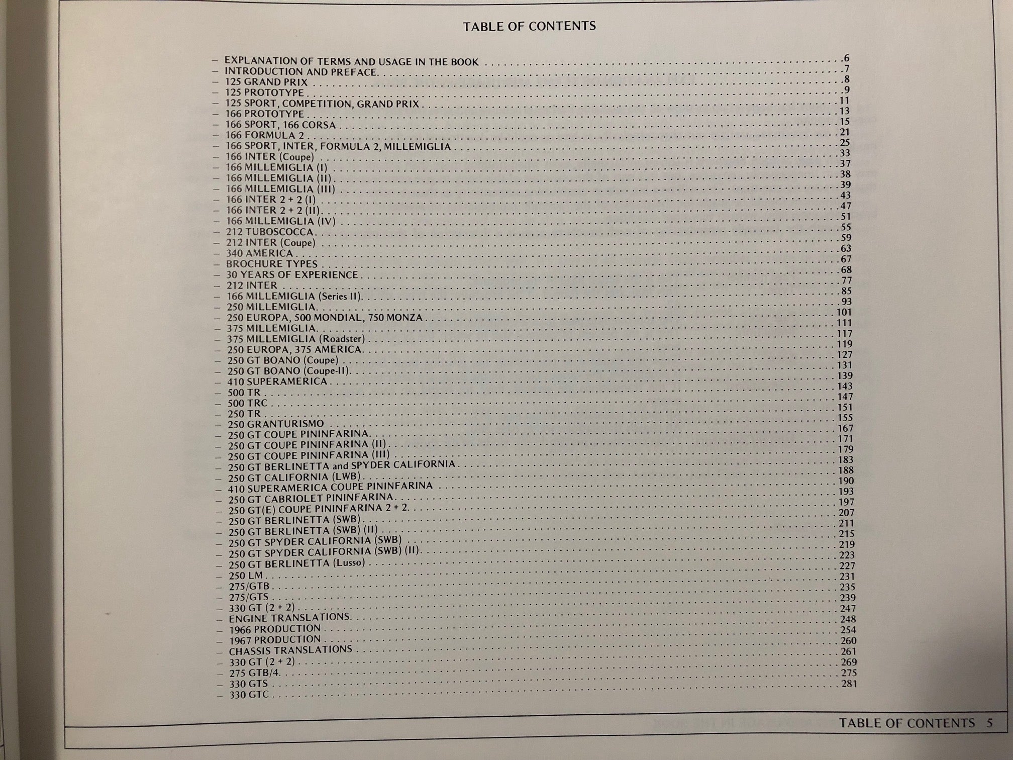 Ferrari Brochures & Sales Literature, 1946-67