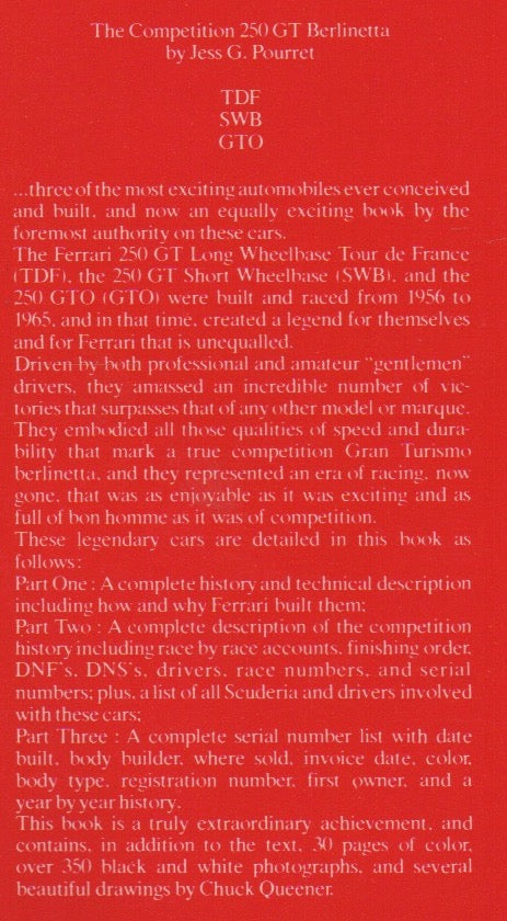 The Ferrari Legend - 250 GT Competition (J Pourret)