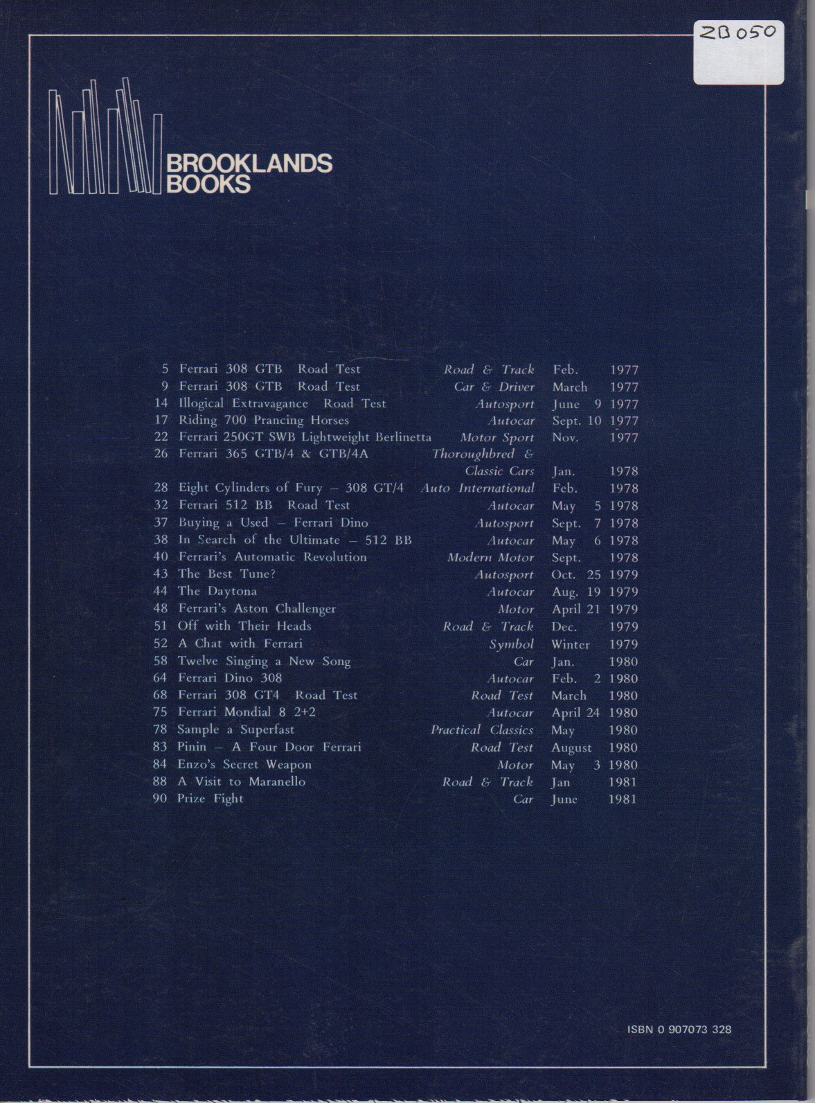 Ferrari Cars 1977-1981