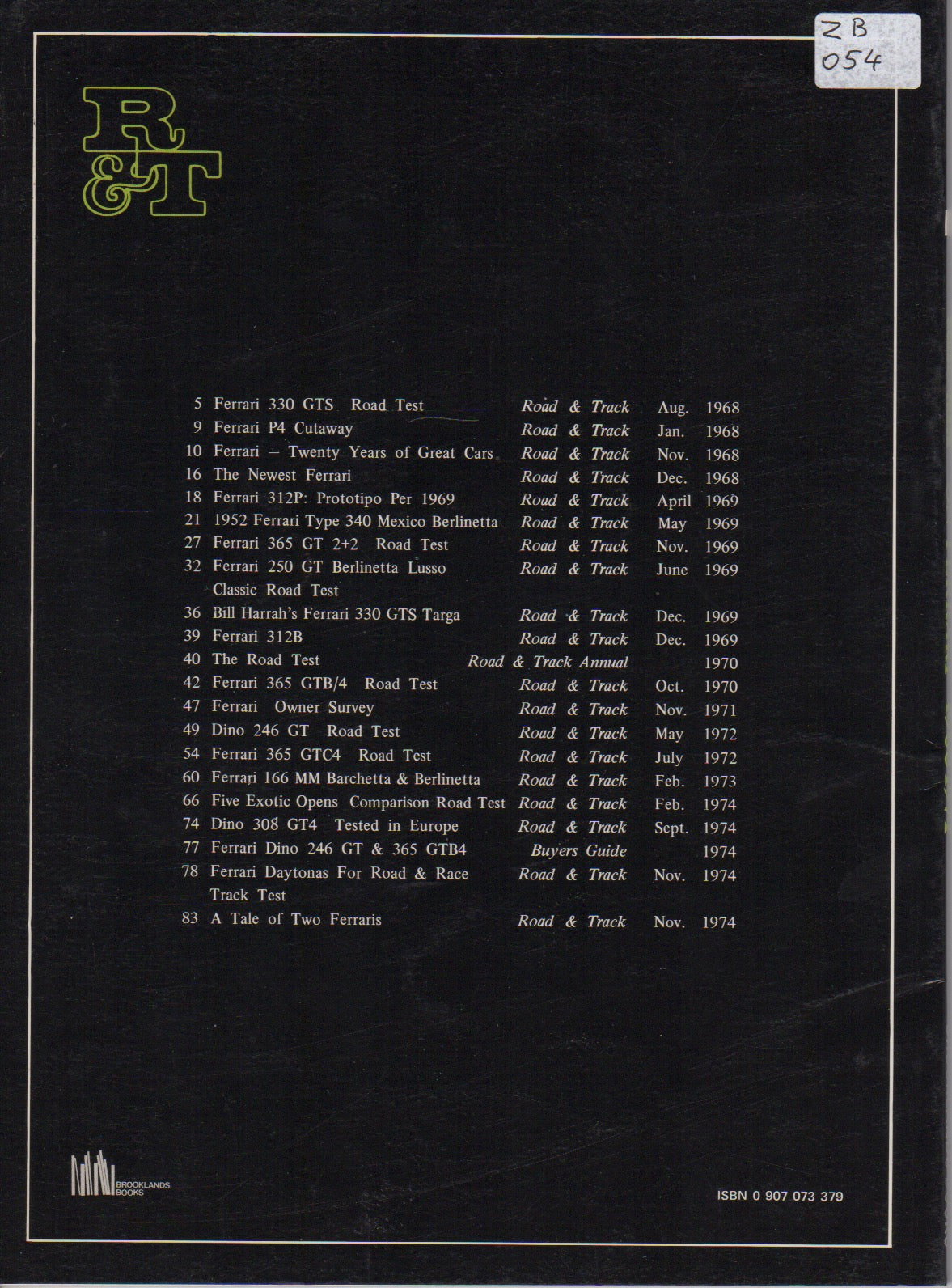 Road & Track on Ferrari 1968-1974