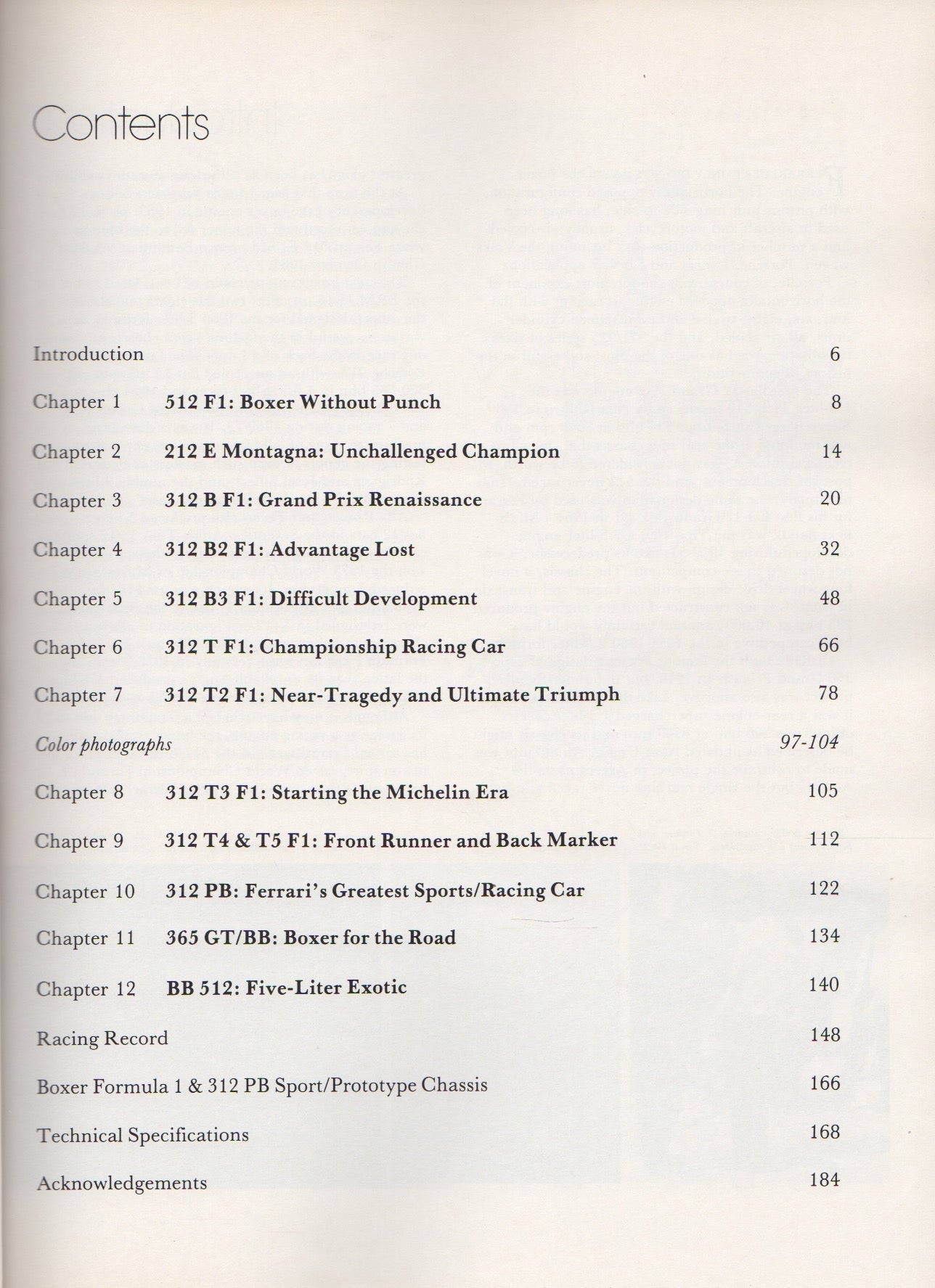 Boxer, the Ferrari flat-12 racing and GT cars