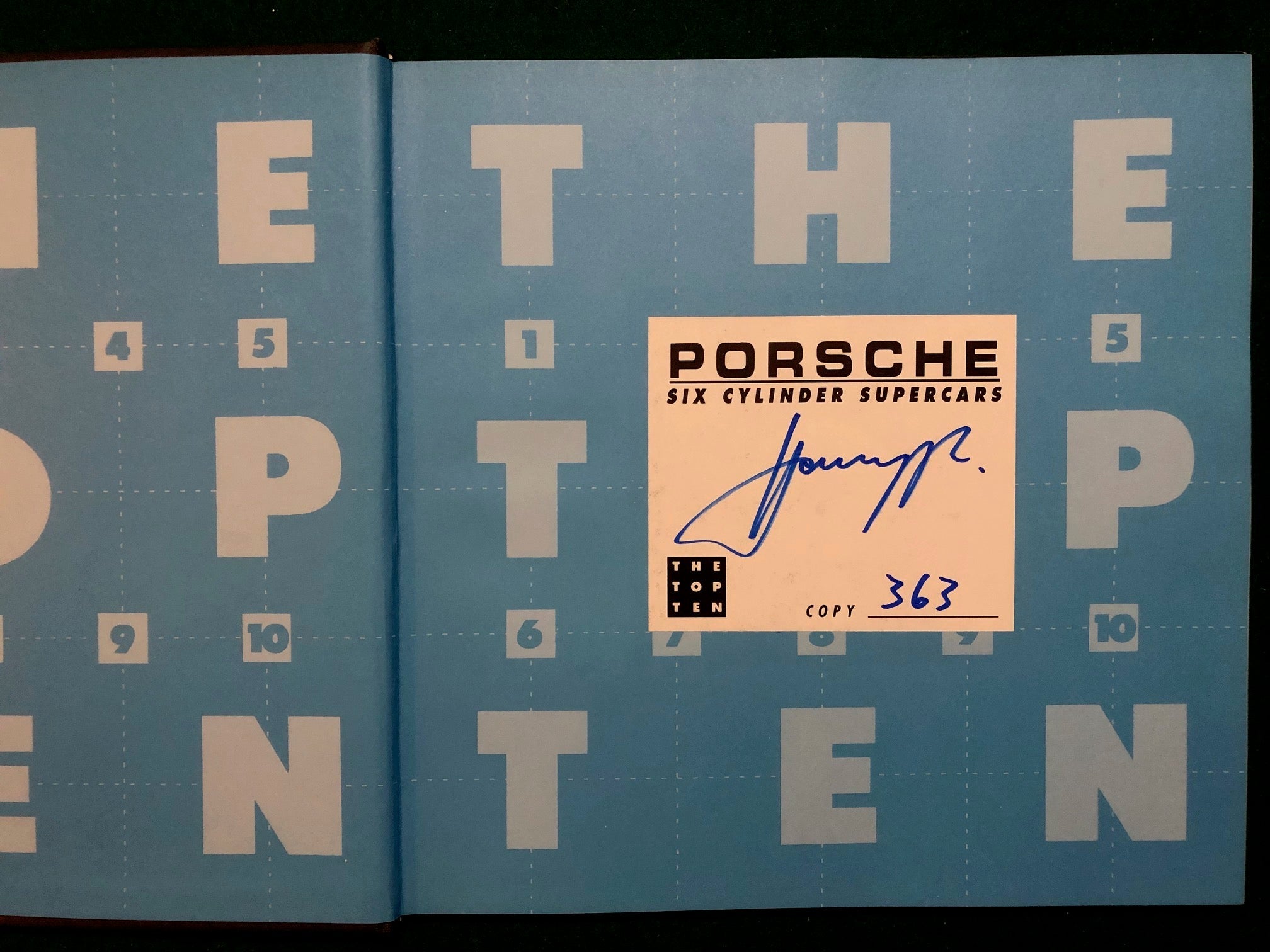 Ferrari / Porsche / Corvette - Top Ten 3-Book Set - Autographed