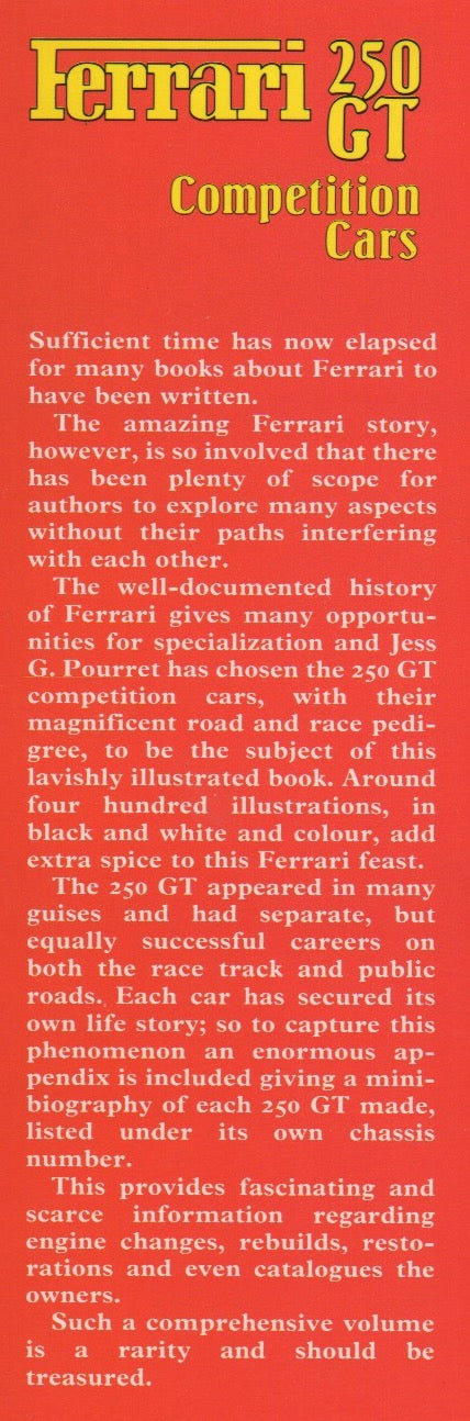 Ferrari 250 GT Competition Cars (J Pourret)