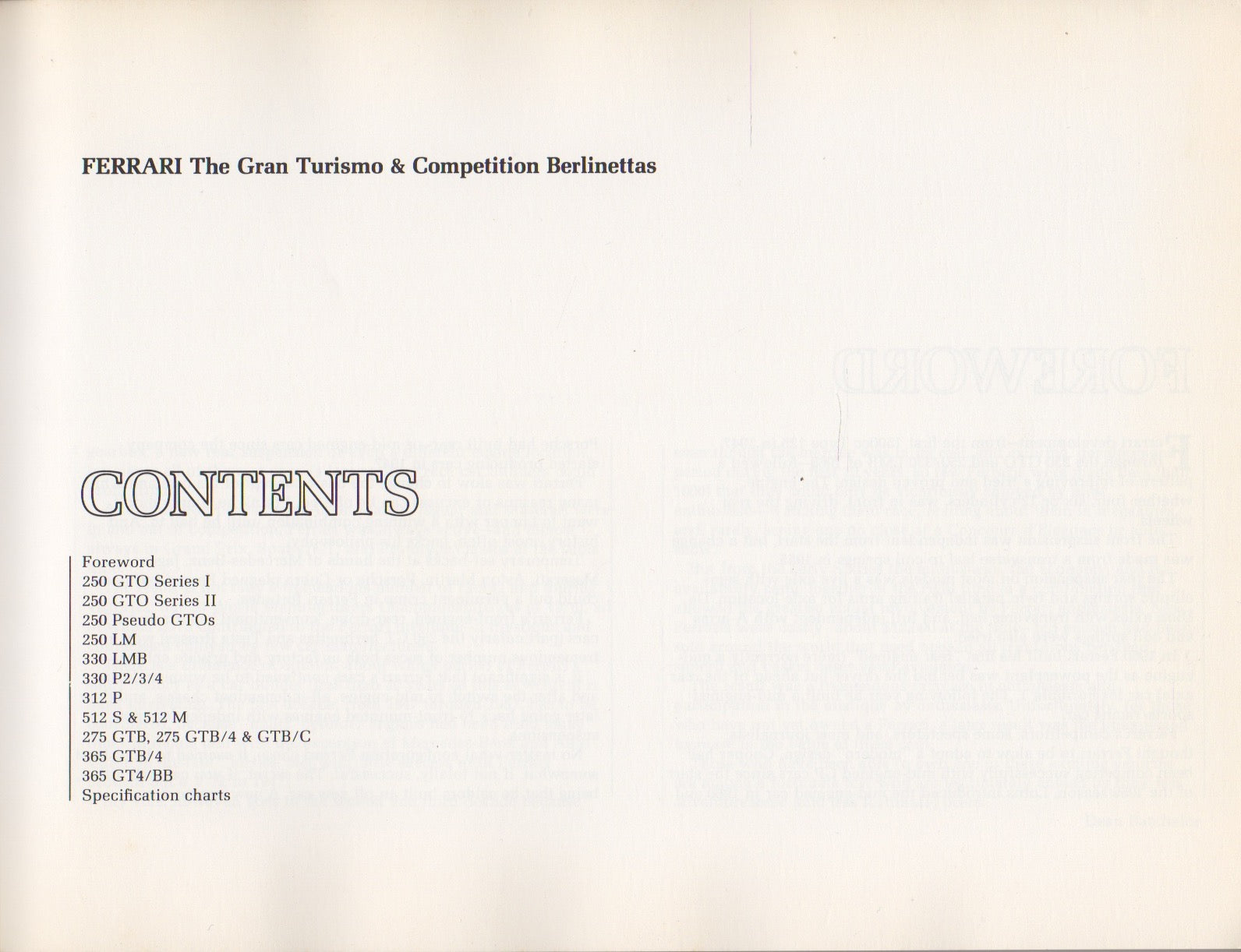 Ferrari - The Gran Turismo & Competition Berlinettas, 1st Ed