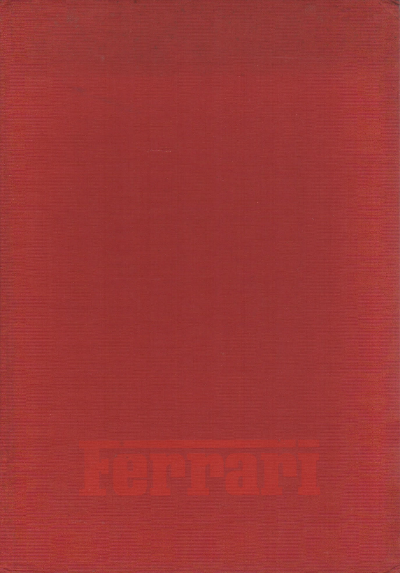 Ferrari "Big Red Book" by Enzo Ferrari
