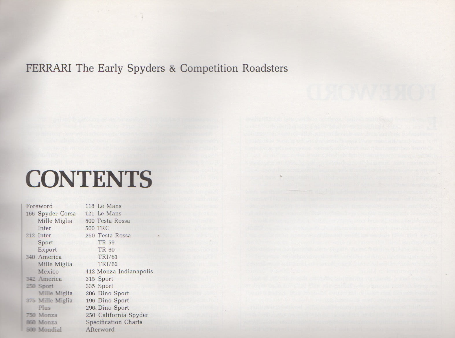 Ferrari, The Early Spyders and Competition Roadsters (2nd Ed)(D Batchelor)