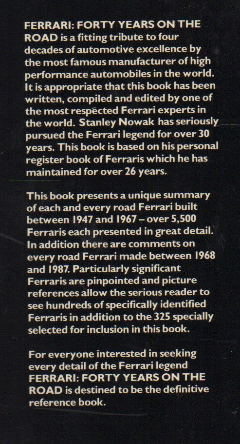 Ferrari Forty Years on the Road (S Nowak)
