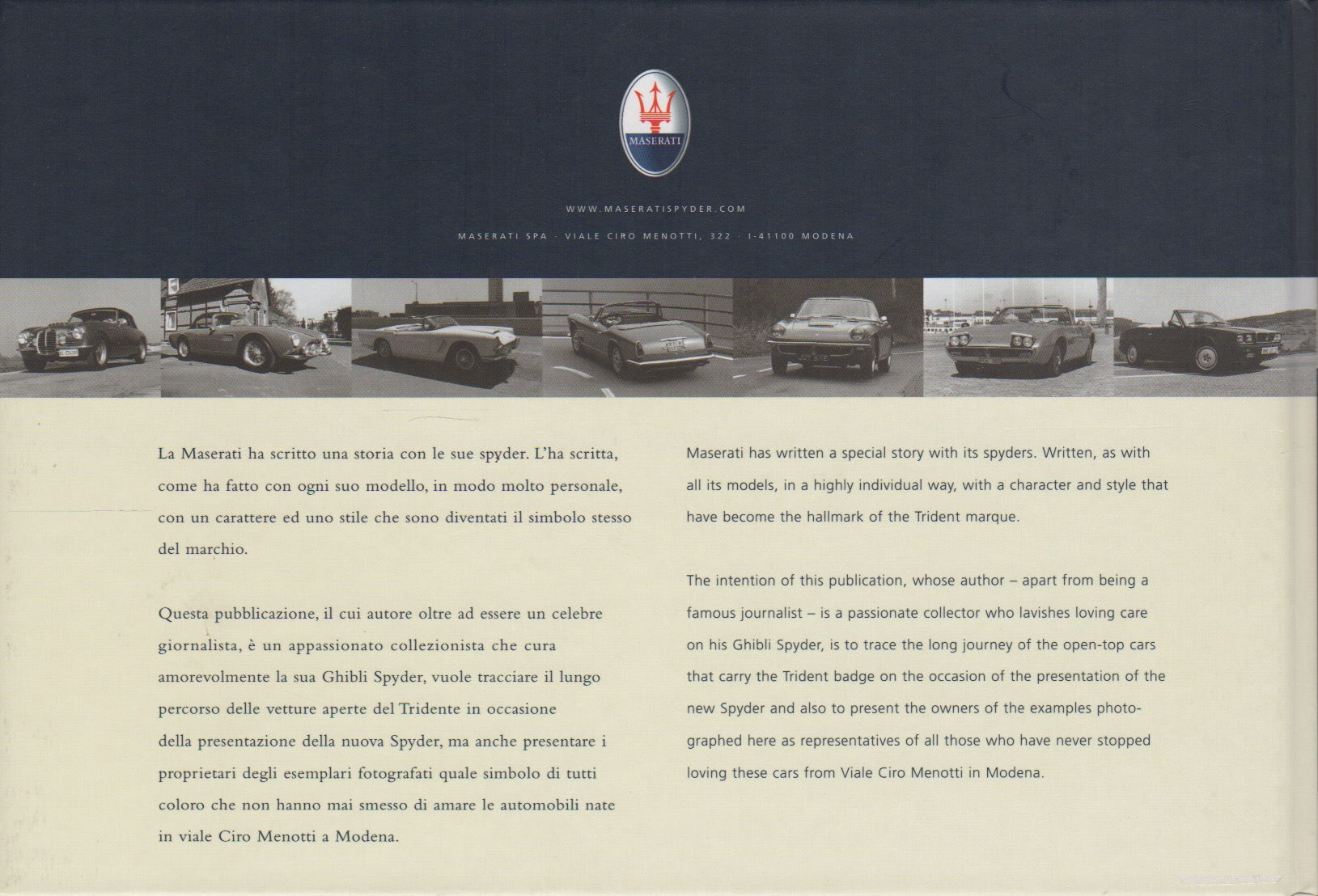 Maserati Spyder. La storia - The history (J Lewandowski)