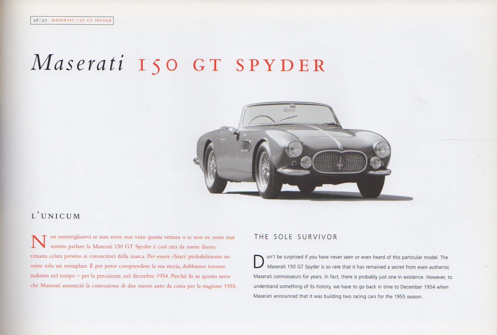 Maserati Spyder. La storia - The history (J Lewandowski)