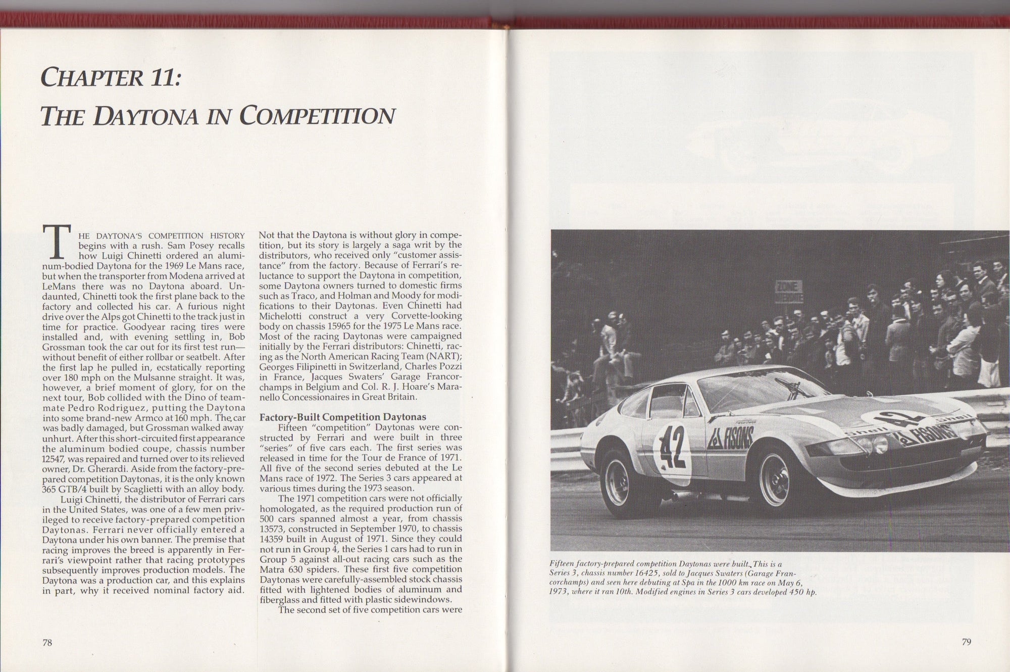 The Ferrari 365 GTB/4 Daytona (P Braden & G Roush)