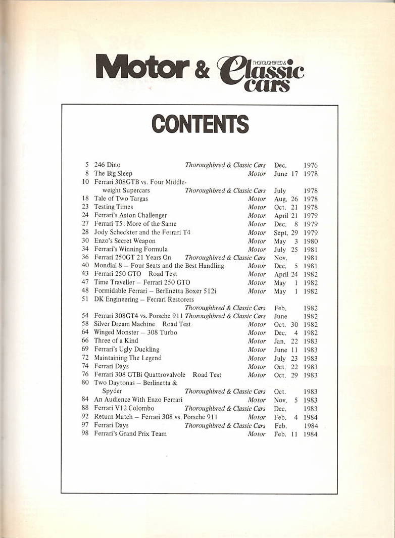 Motor & Classic Cars Ferrari 1976-1984