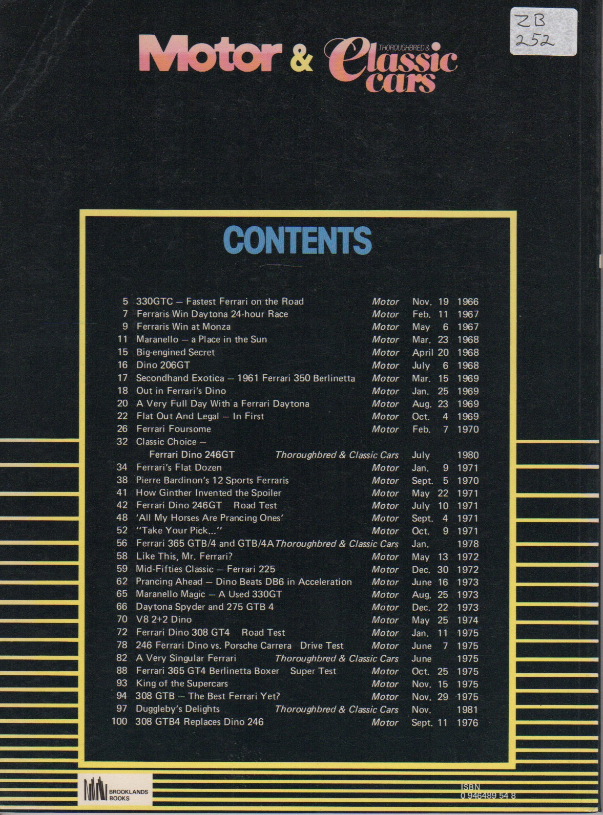 Motor & Classic Cars Ferrari 1966-1976