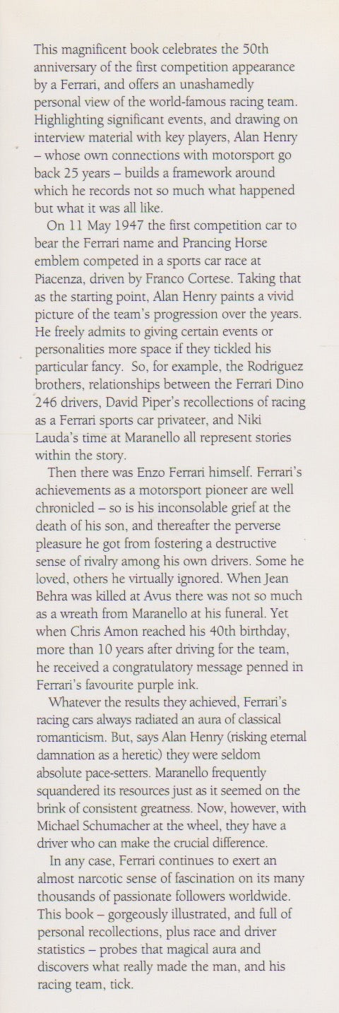 Fifty Years of Ferrari (A Henry)