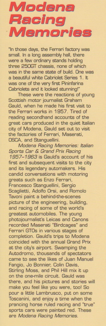 Modena Racing Memories (G Gauld)