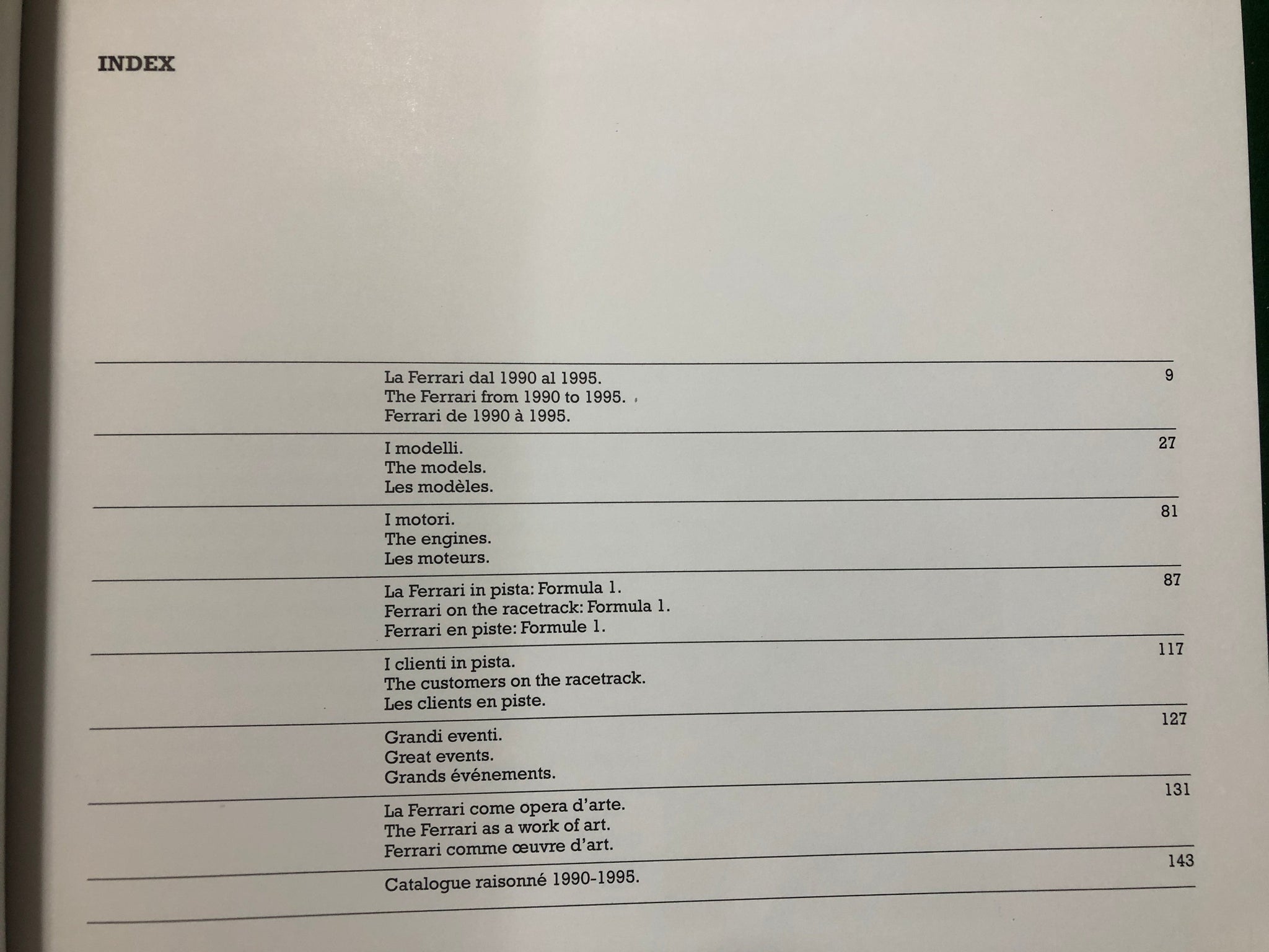 Ferrari Catalogue Raisonne 1990-1995 (Alfieri)