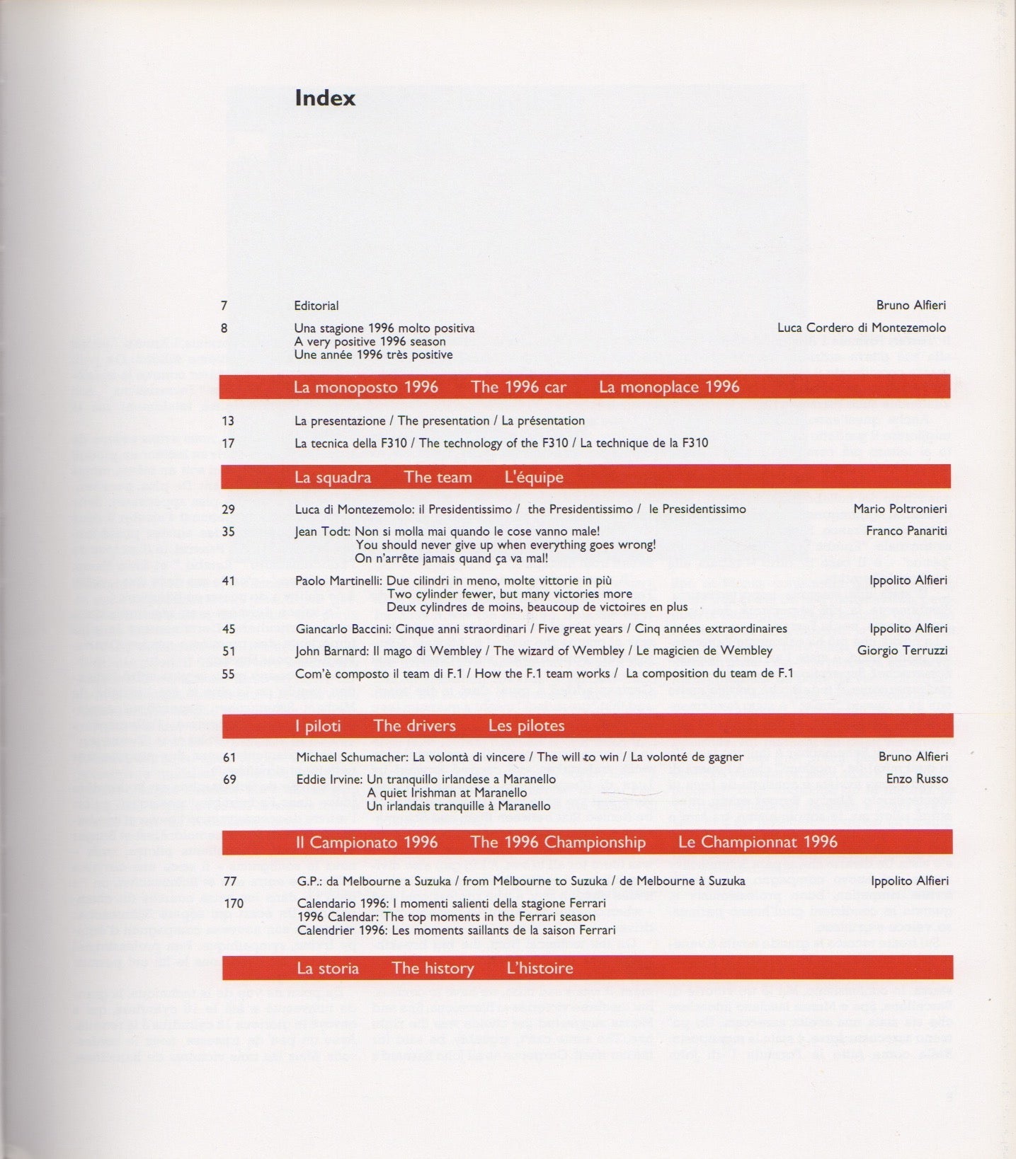 Ferrari Formula 1 Annual 1996