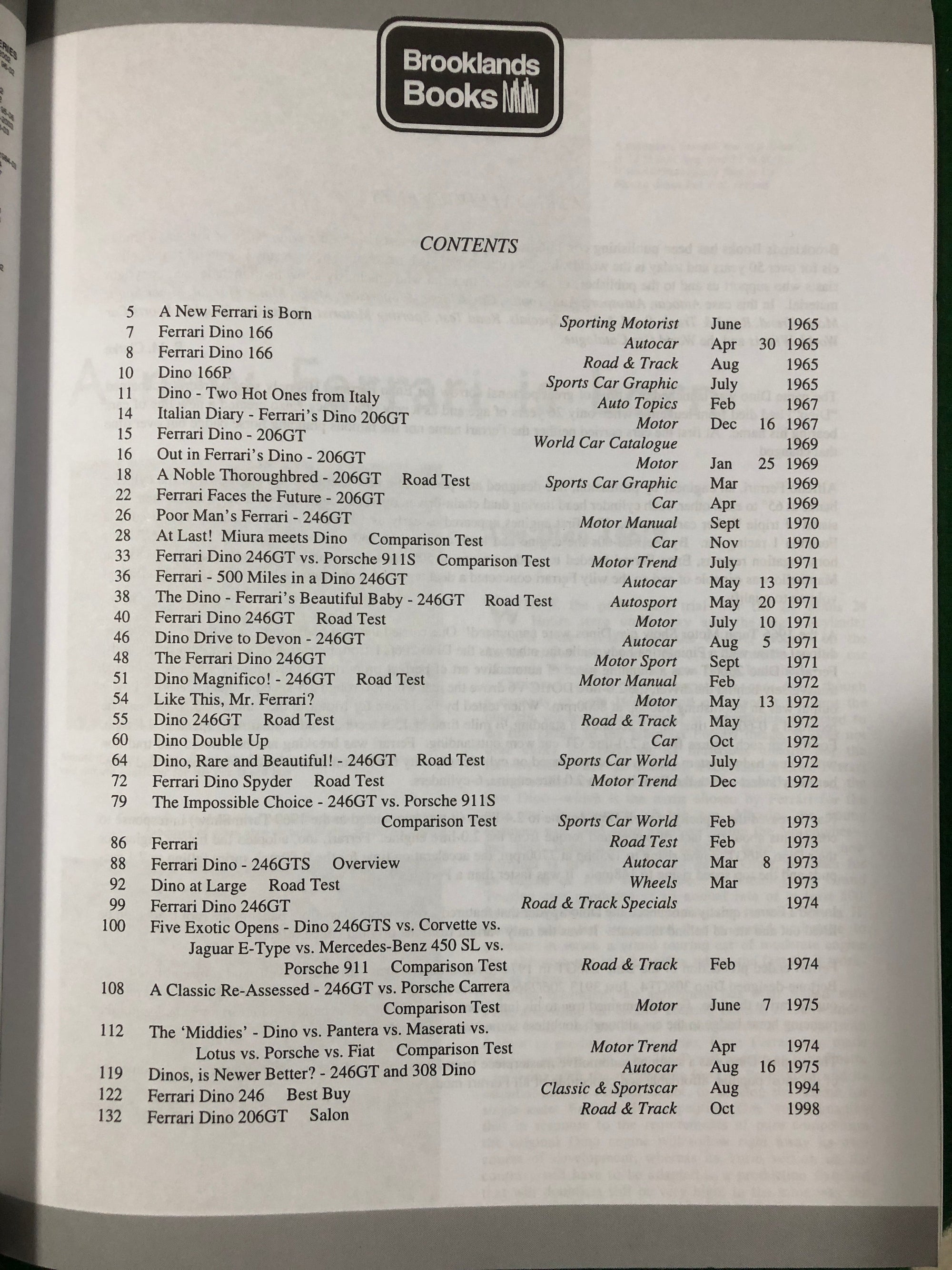 Ferrari Dino 1965-1974 Limited Edition Extra