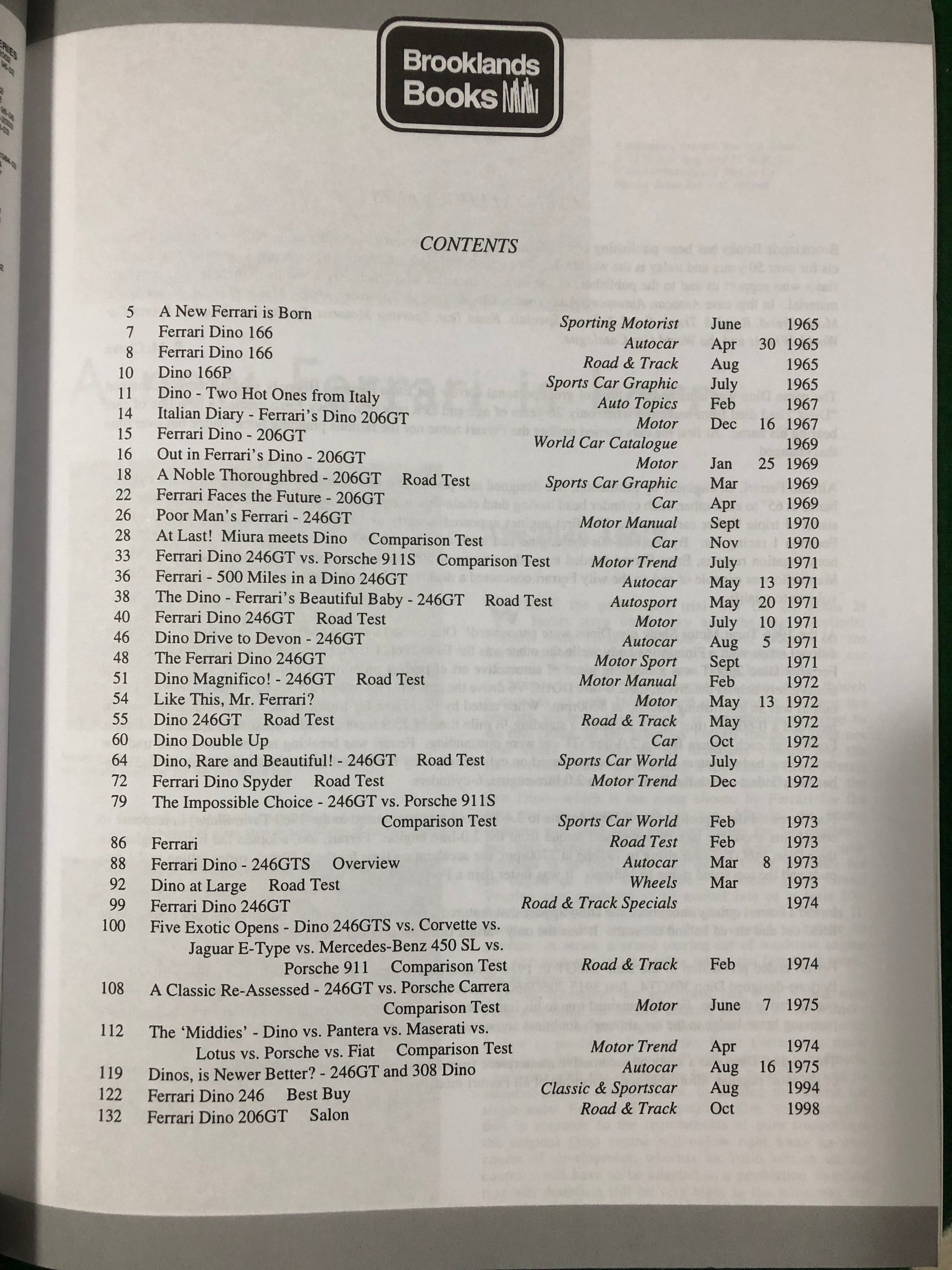 Ferrari Dino 1965-1974 Limited Edition Extra