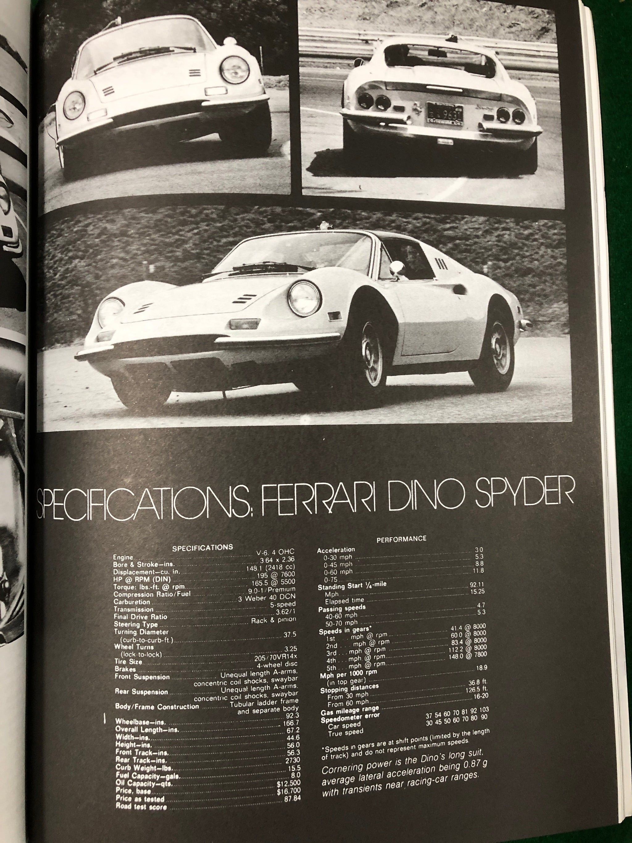 Ferrari Dino 1965-1974 Limited Edition Extra
