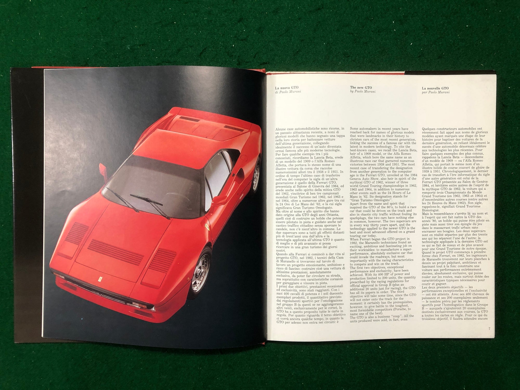 Ferrari GTO (P Murani - S Pasini - L Orsini)