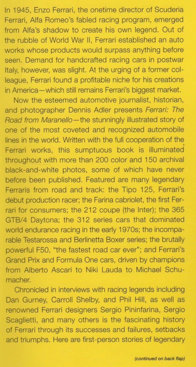 Ferrari, The Road From Maranello (D Adler)