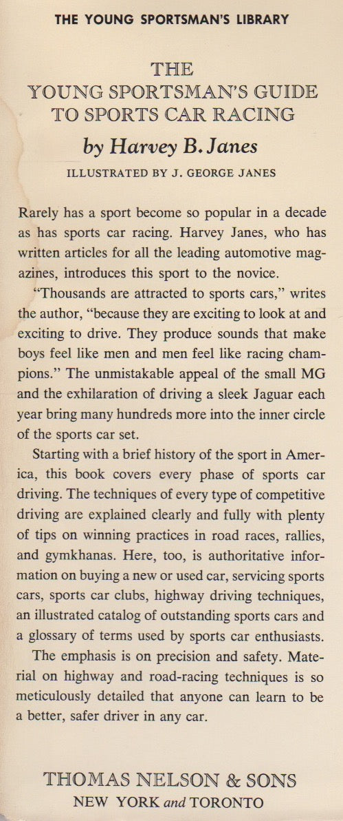The Young Sportsman's Guide to Sports Car Racing (HB Janes)