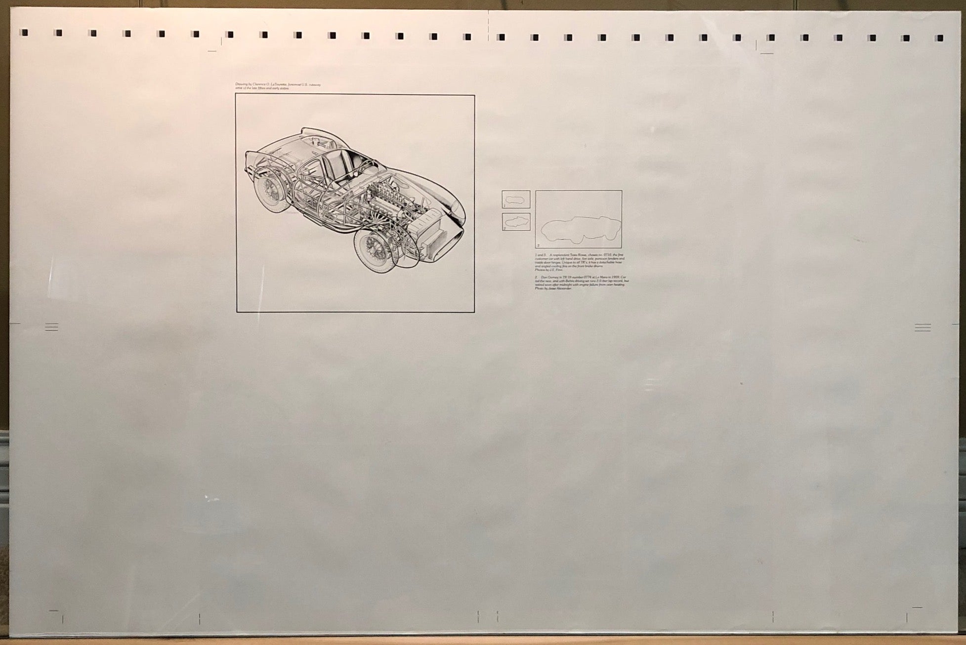 Ferrari Testa Rossa V-12 by Joel E Finn - Book Cover Art / Poster