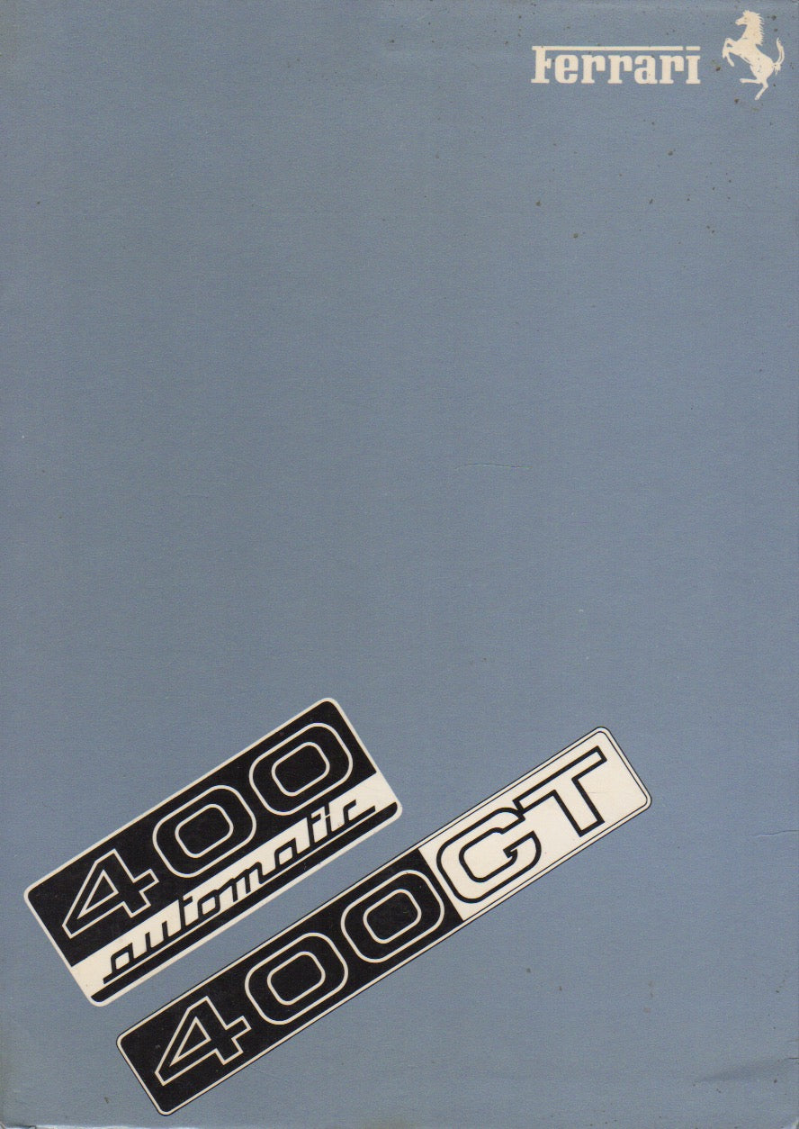 Ferrari 400a & 400GT Owner's Handbook (142/77)