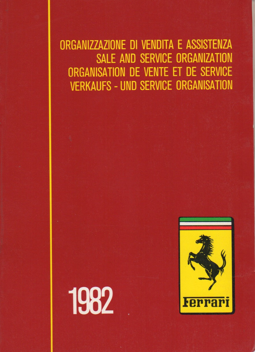 Ferrari Sales and Service Organization 1982 (232/82)