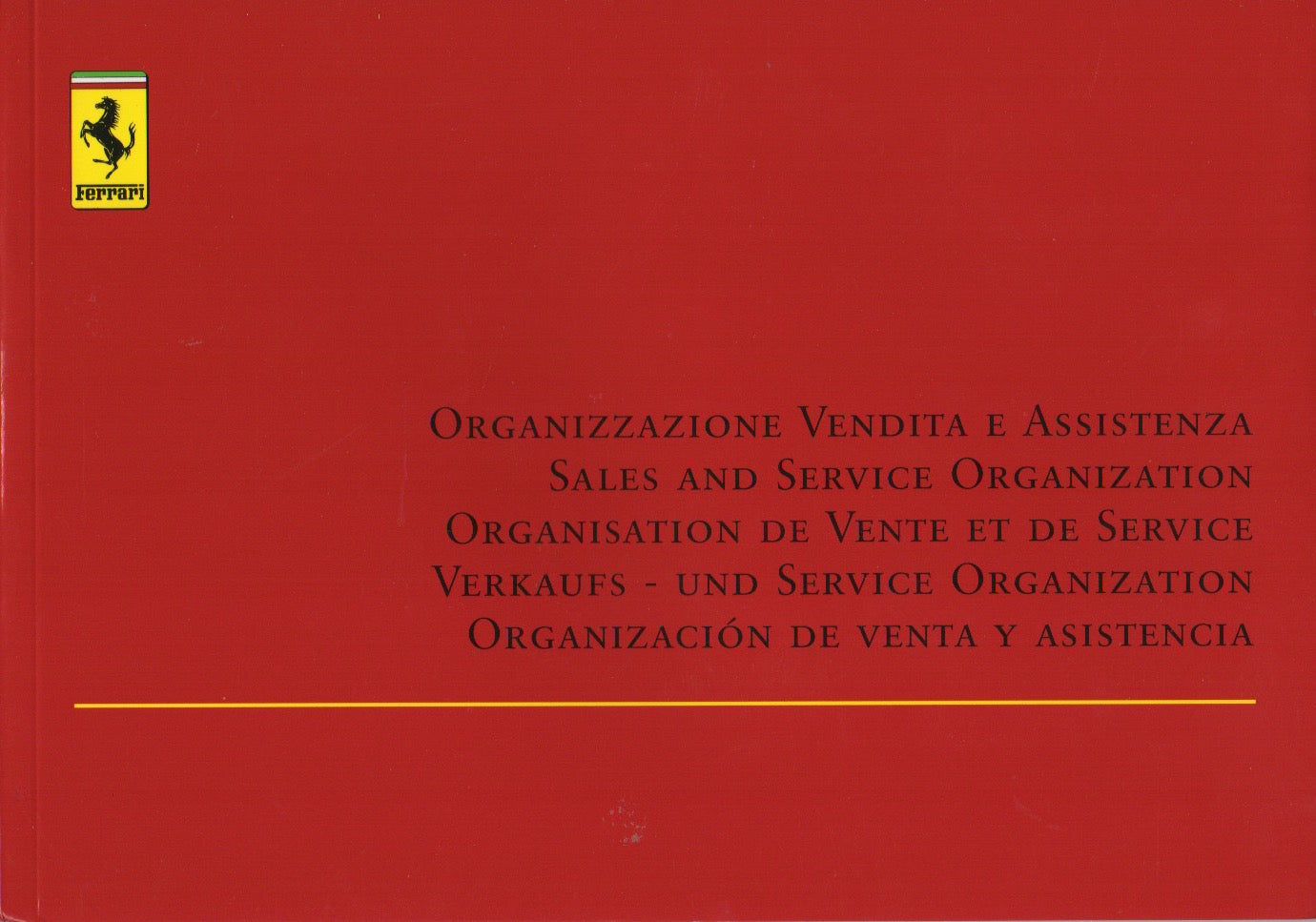 Ferrari Sales and Service Organization 2002 (1852/02)