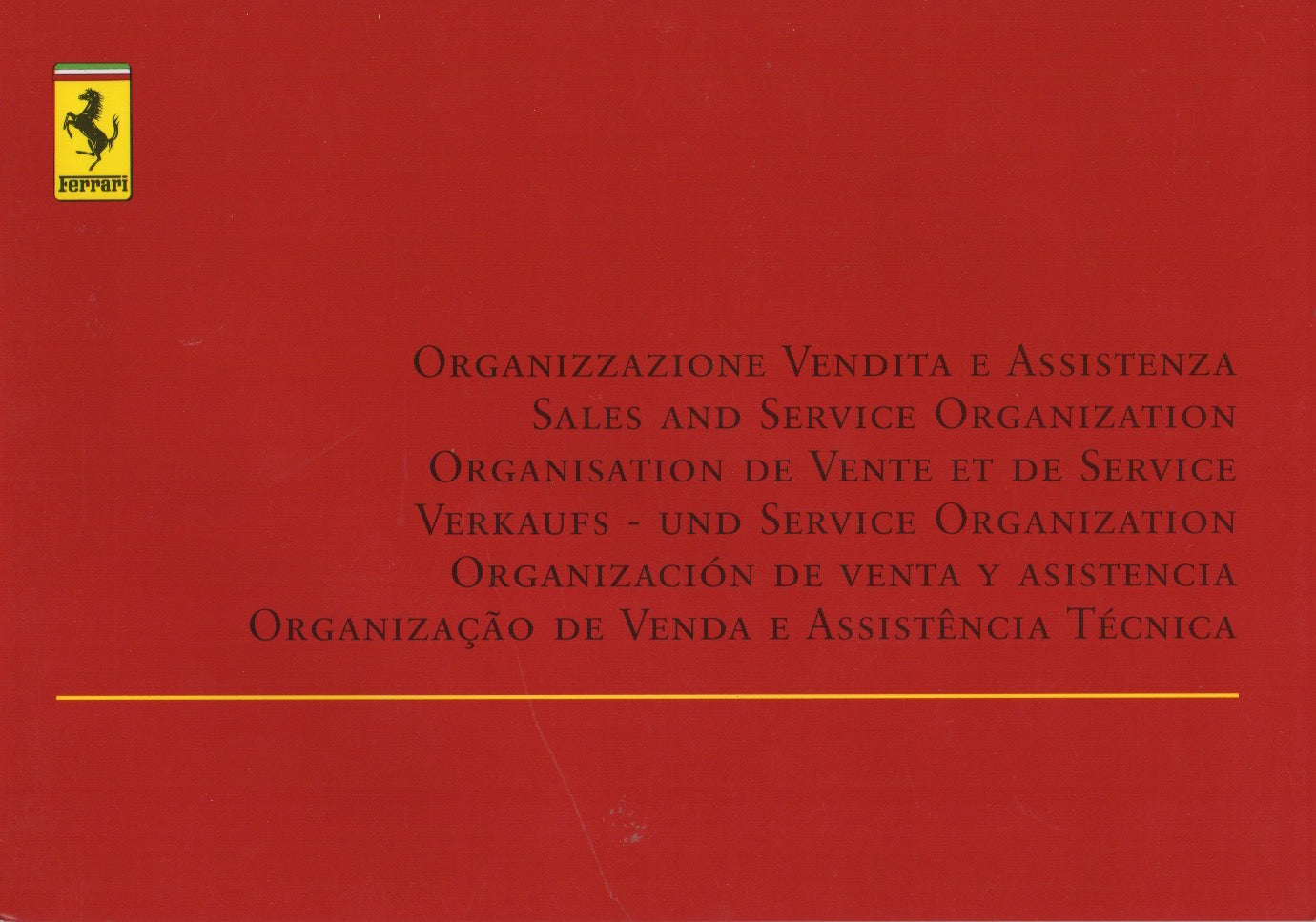 Ferrari Sales and Service Organization 2003 (1976/03)