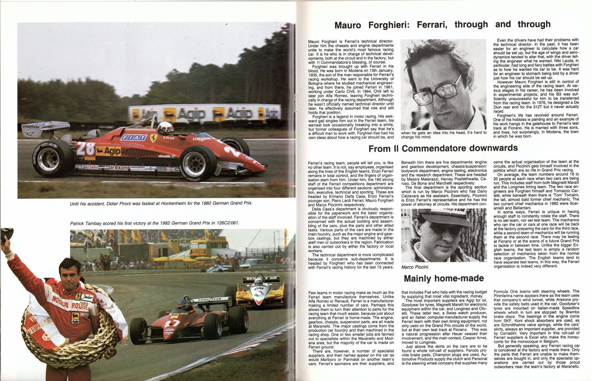 Kimberleys GP Team Guide 1982 N  3 Ferrari