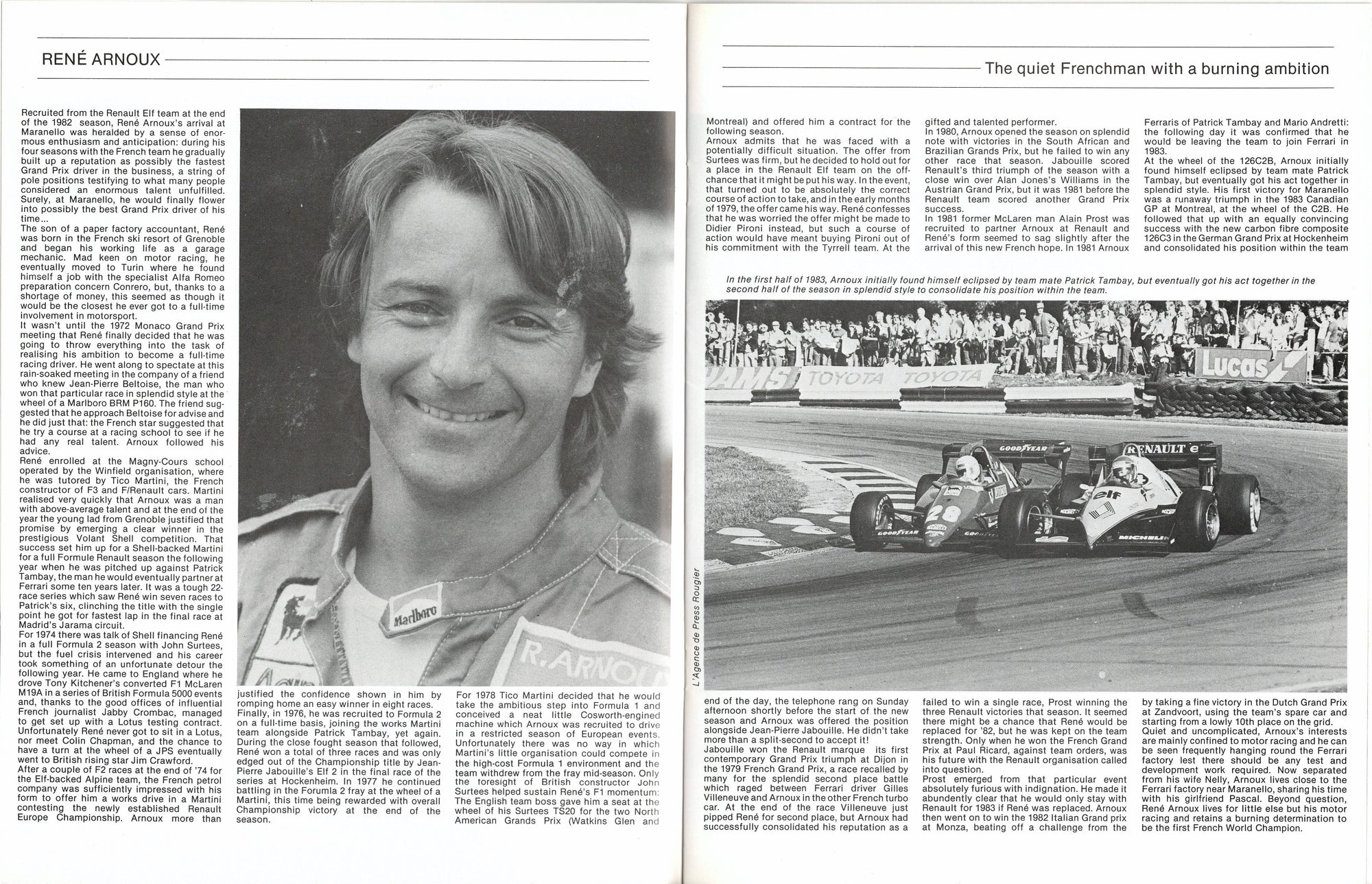 Kimberleys GP Team Guide 1983 N 13 Ferrari