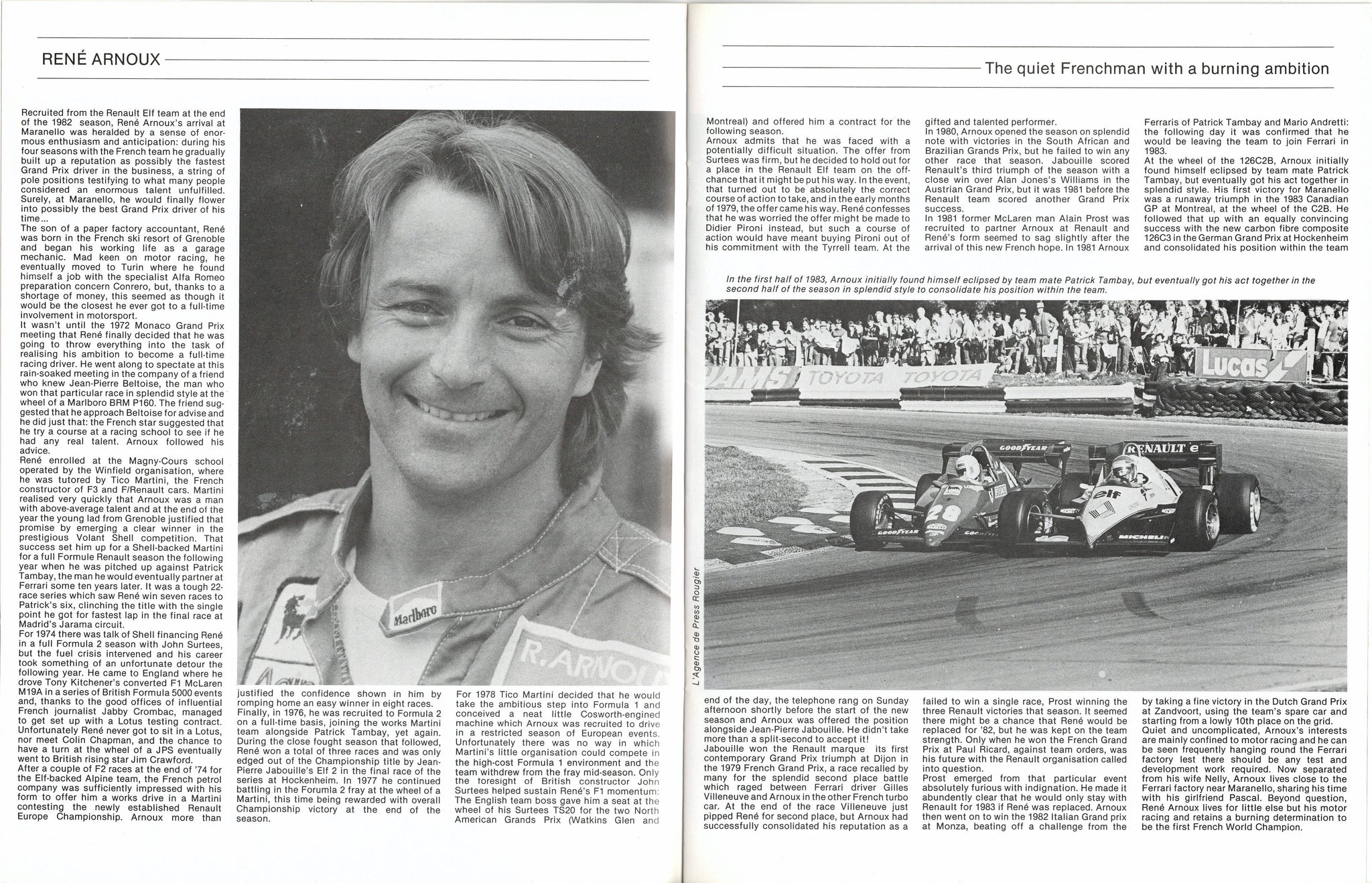 Kimberleys GP Team Guide 1983 N 13 Ferrari