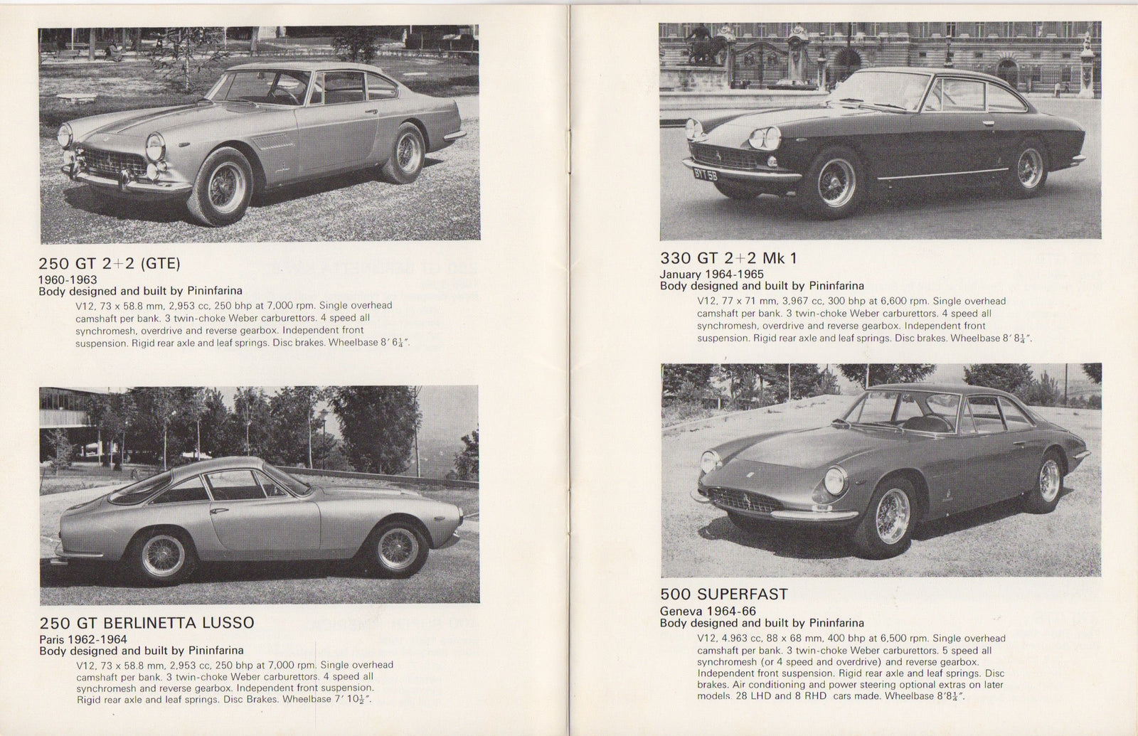 Ferrari Guide to Cars From 1959 to 1974