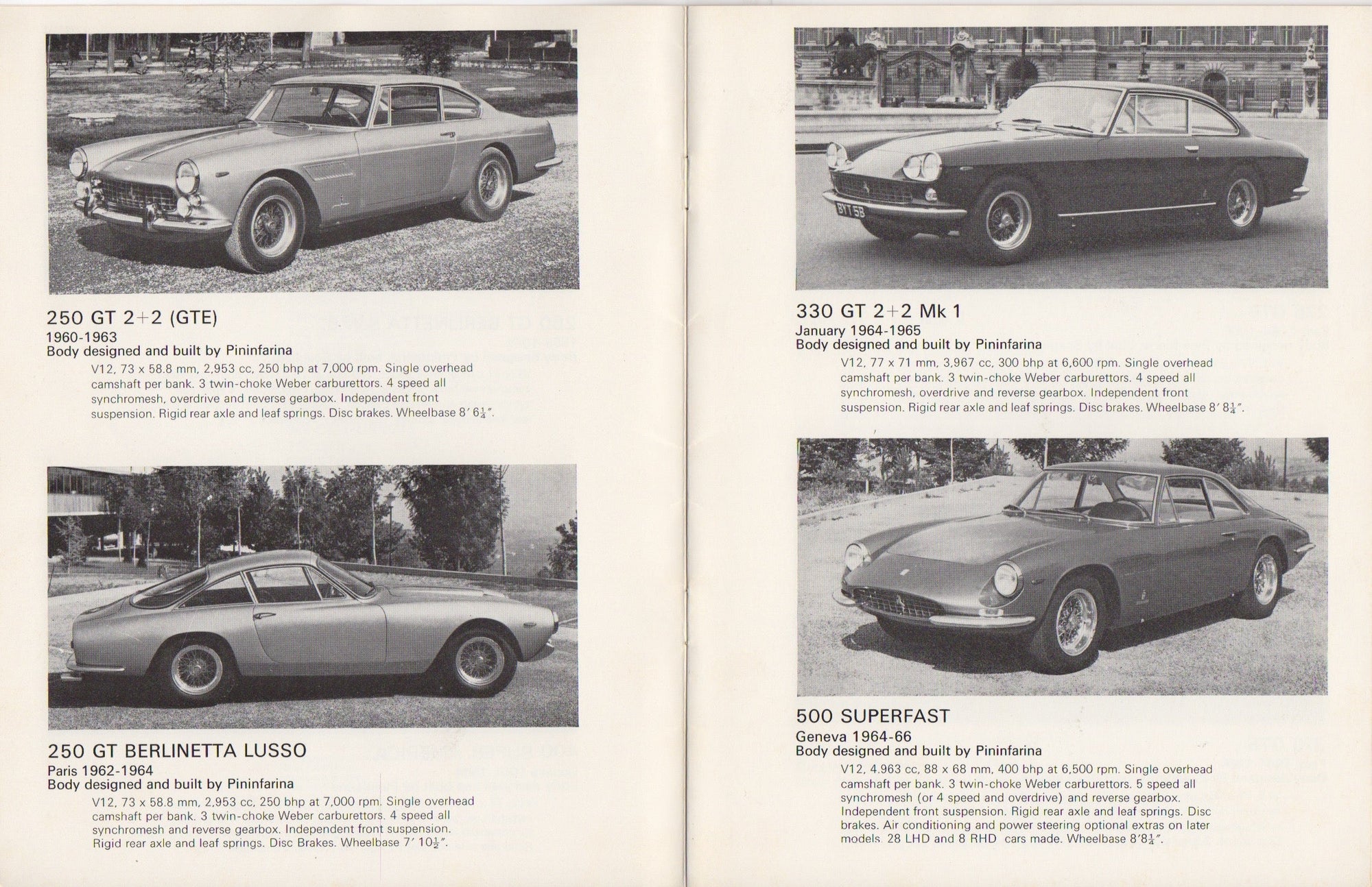 Ferrari Guide to Cars From 1959 to 1974