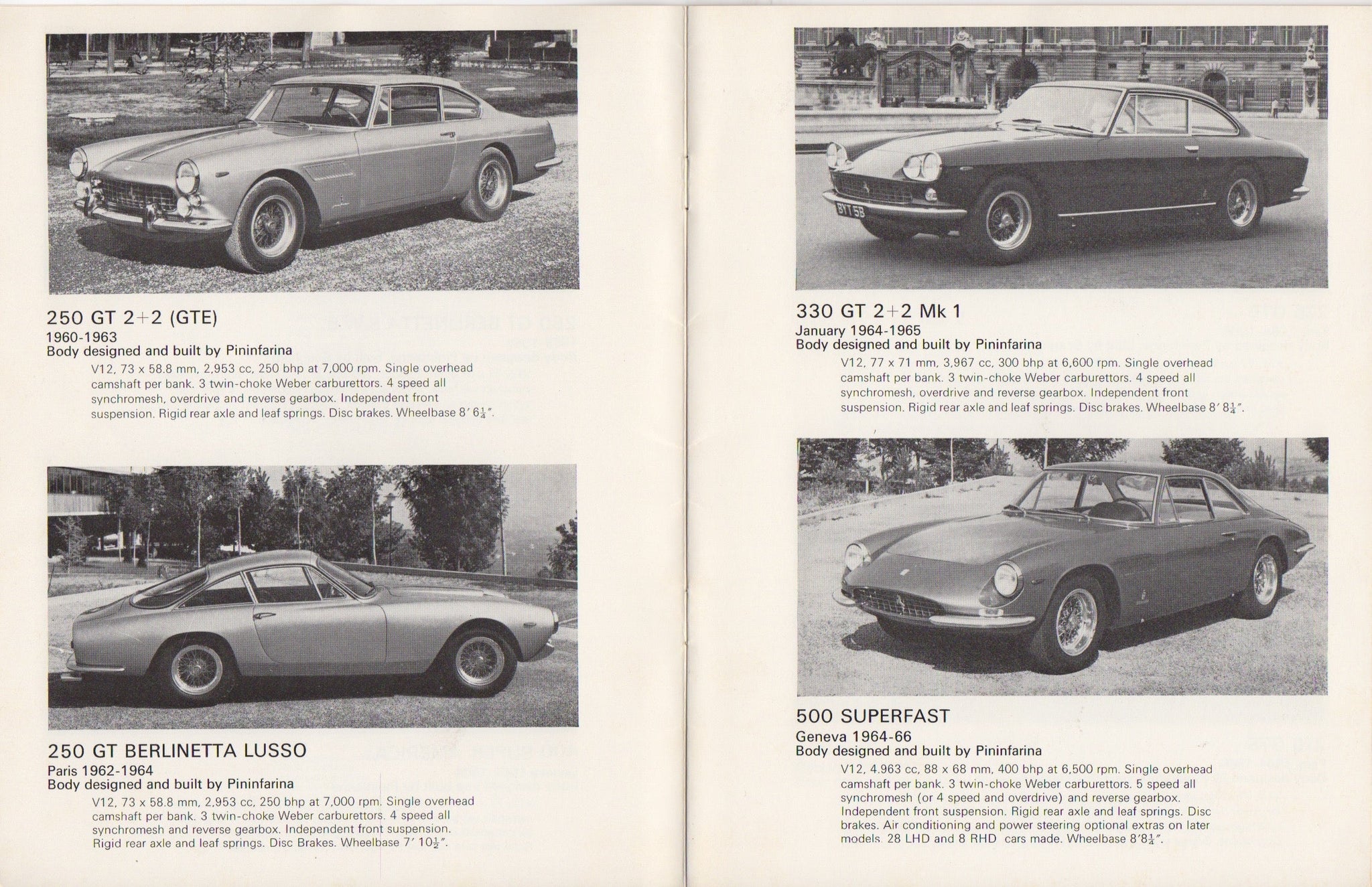 Ferrari Guide to Cars From 1959 to 1974