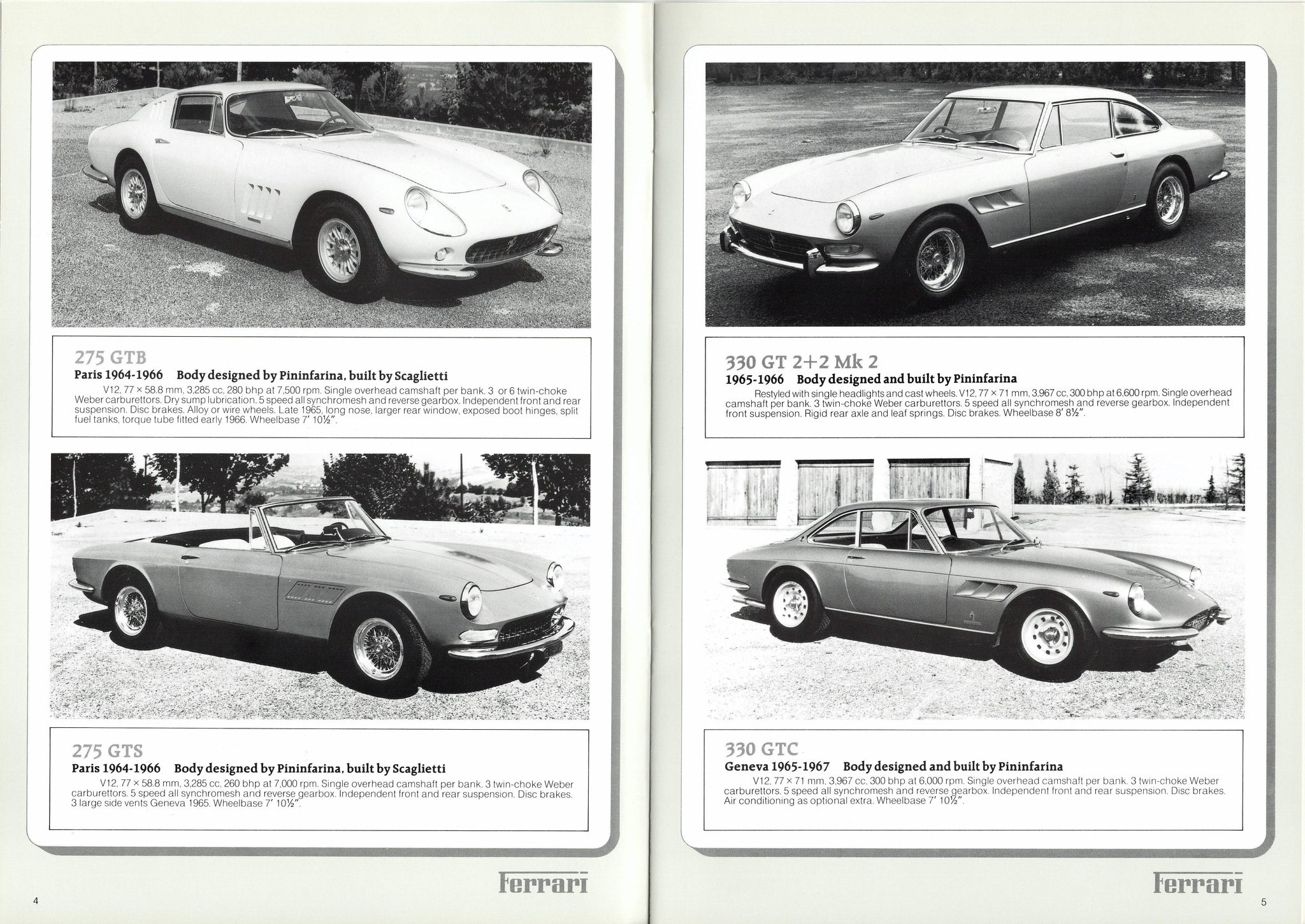 Ferrari guide to cars since 1959 to 1987