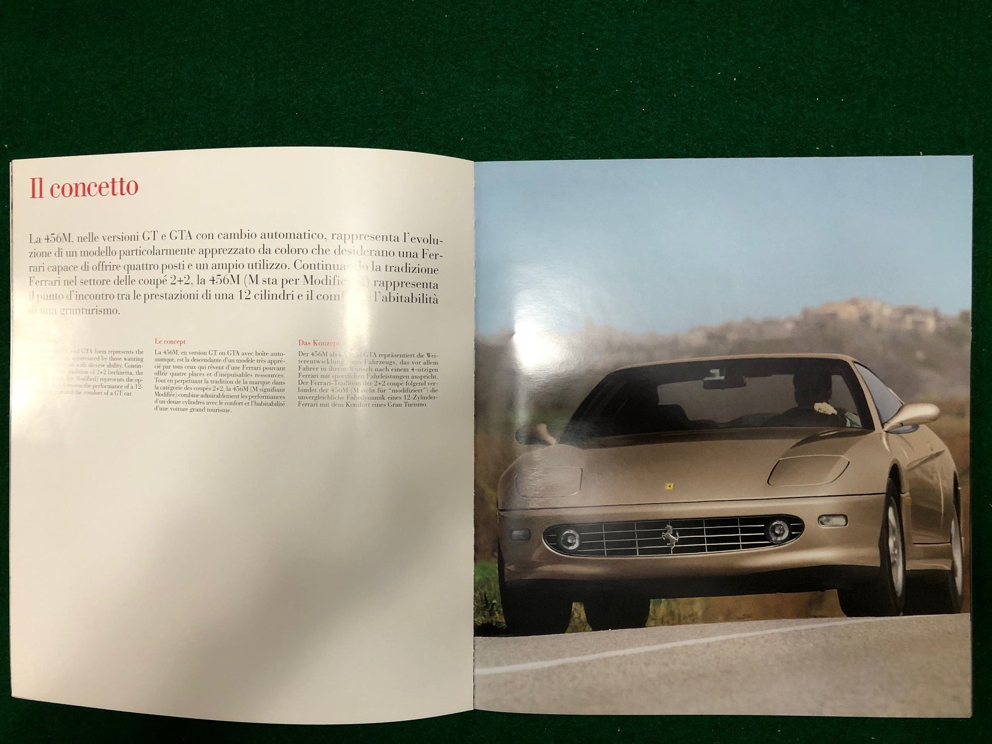 Ferrari 456 M GT & GTA Brochure (1387/98)