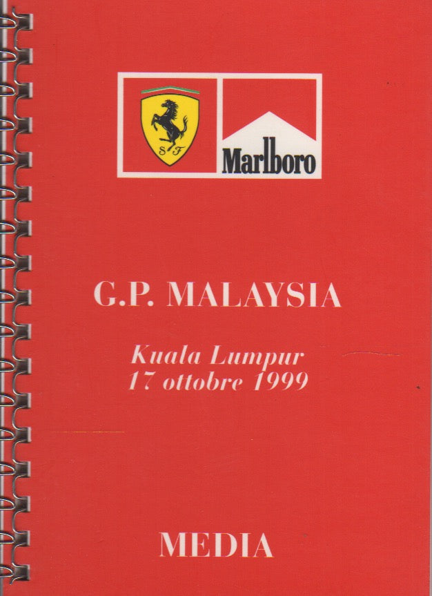 Ferrari F1 Media Booklet GP Malaysia 1999 (1455/99)