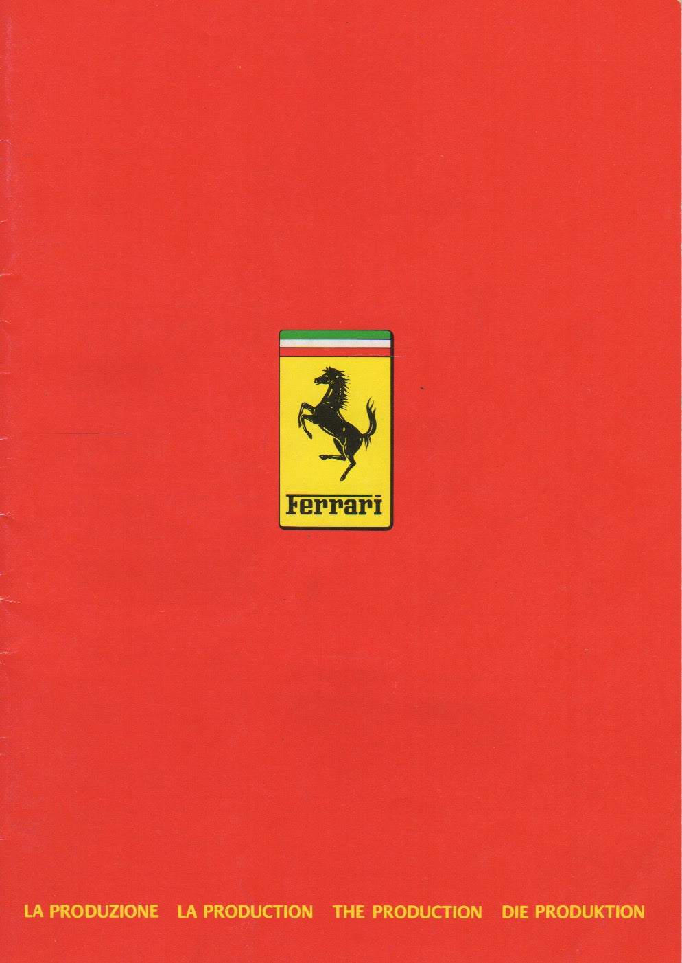 Ferrari Product Range 1986 Brochure (409/86)