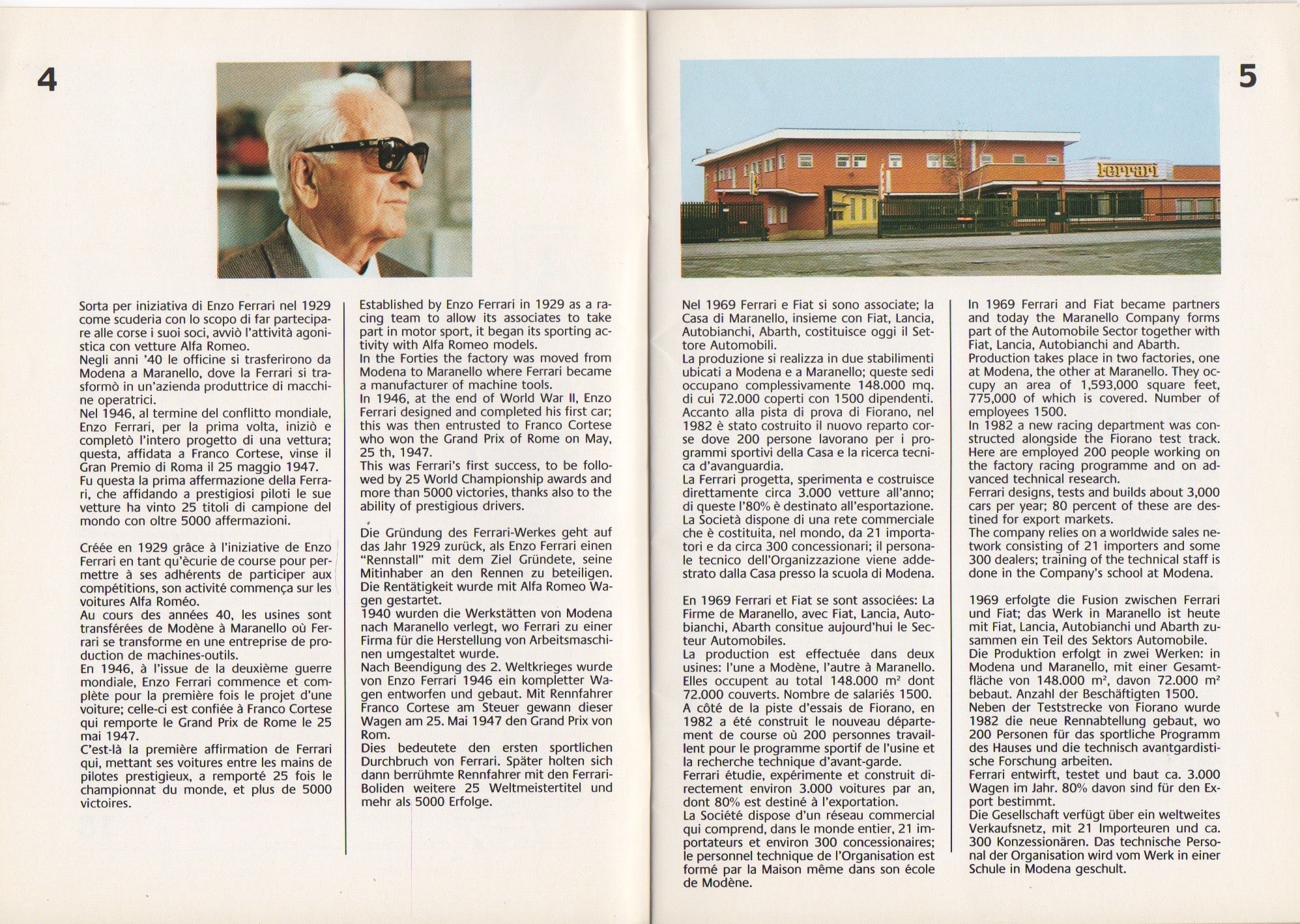 Ferrari Product Range 1986 Brochure (409/86)